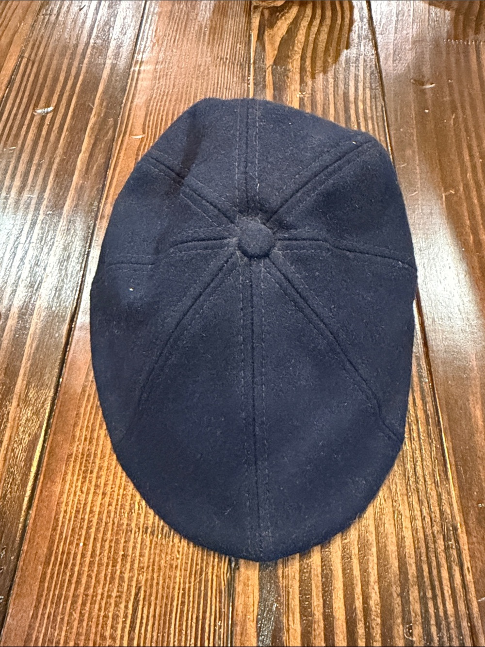 Boston Scally Navy Wool Newsboy Cap XL